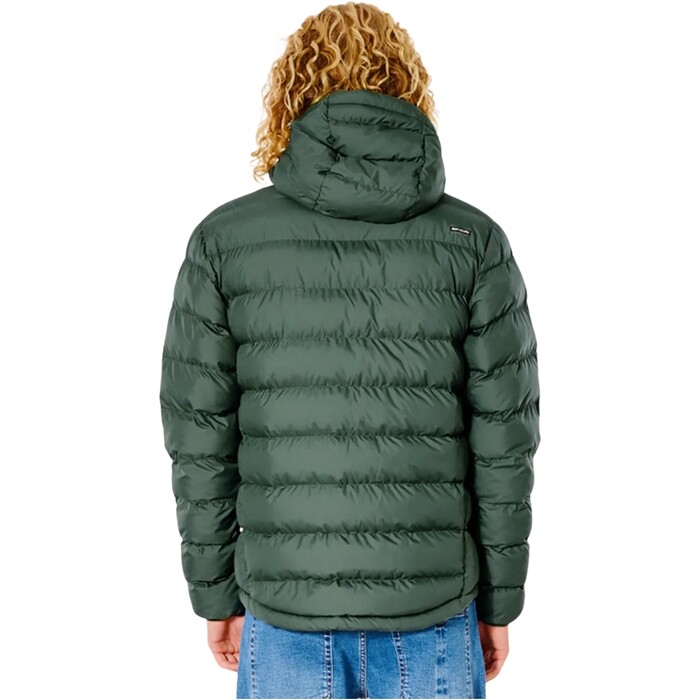 2024 Rip Curl Mnner Anti Series Elite Puff Hood Jacket CJKDB9 - Deep Forest